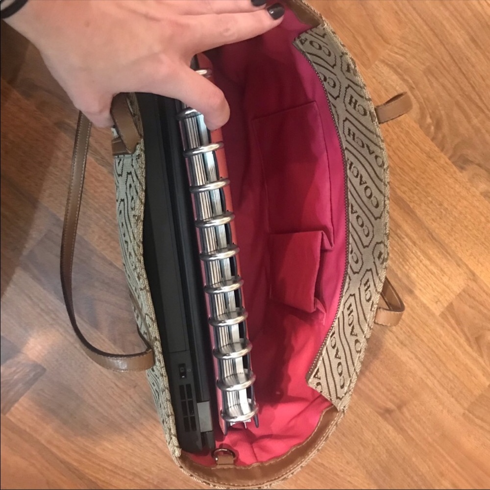 Large Coach Zip Tote - Picture 6 of 8